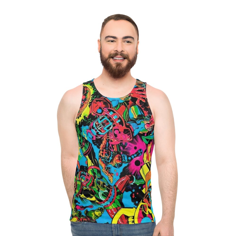 Kirby pop art unisex tank top