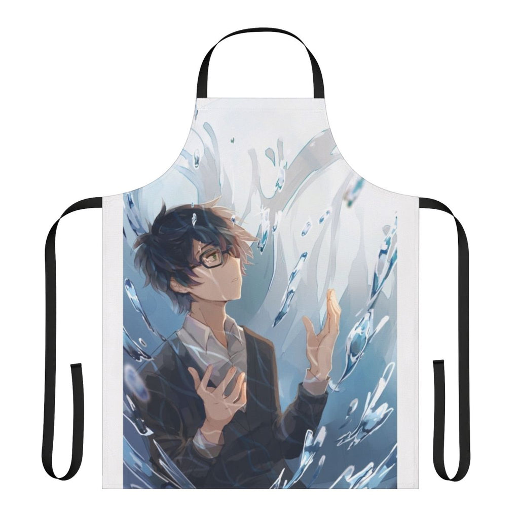 Kiriyama-inspired apron, featuring a character from the anime "March Comes in Like a Lion"