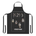 Apron featuring the iconic Kiss band logo and members from their 1974 album Cold Gin