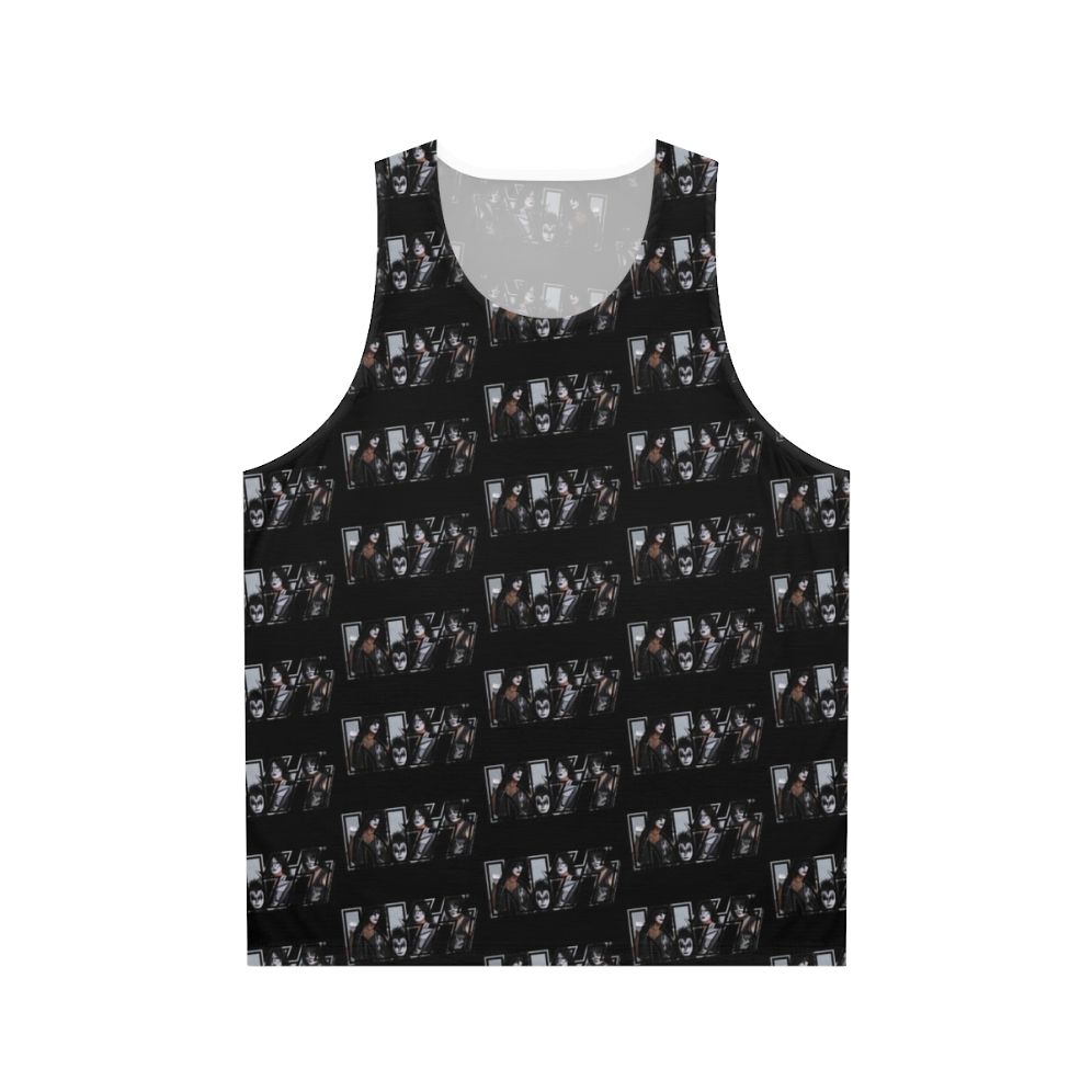 Unisex tank top featuring classic Kiss band logo