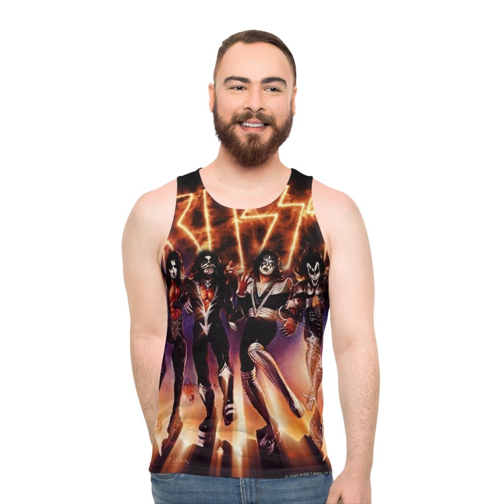 KISS Band Destroyer Fire Logo Unisex Tank Top