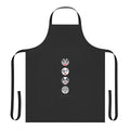 Round face apron with Kiss band logo and design