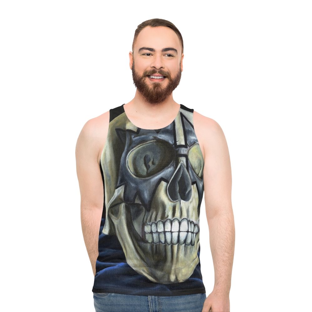 Kiss Skull Spaceman Unisex Tank Top