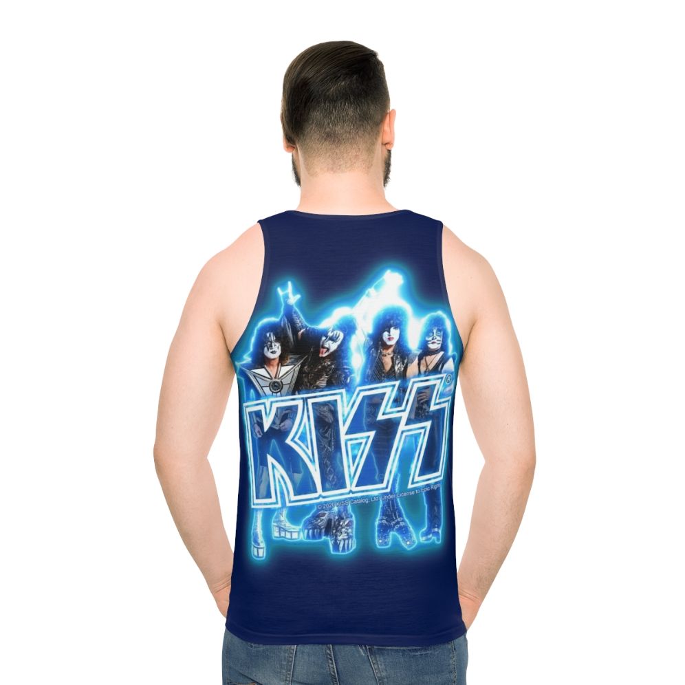 Kiss The Band Blue Energy Glow Unisex Tank Top