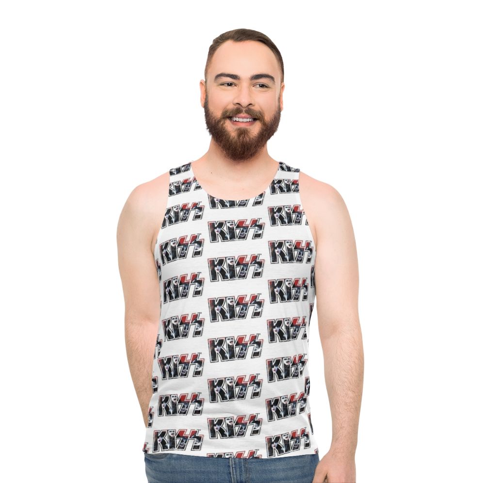Kiss The Band Logo Unisex Tank Top