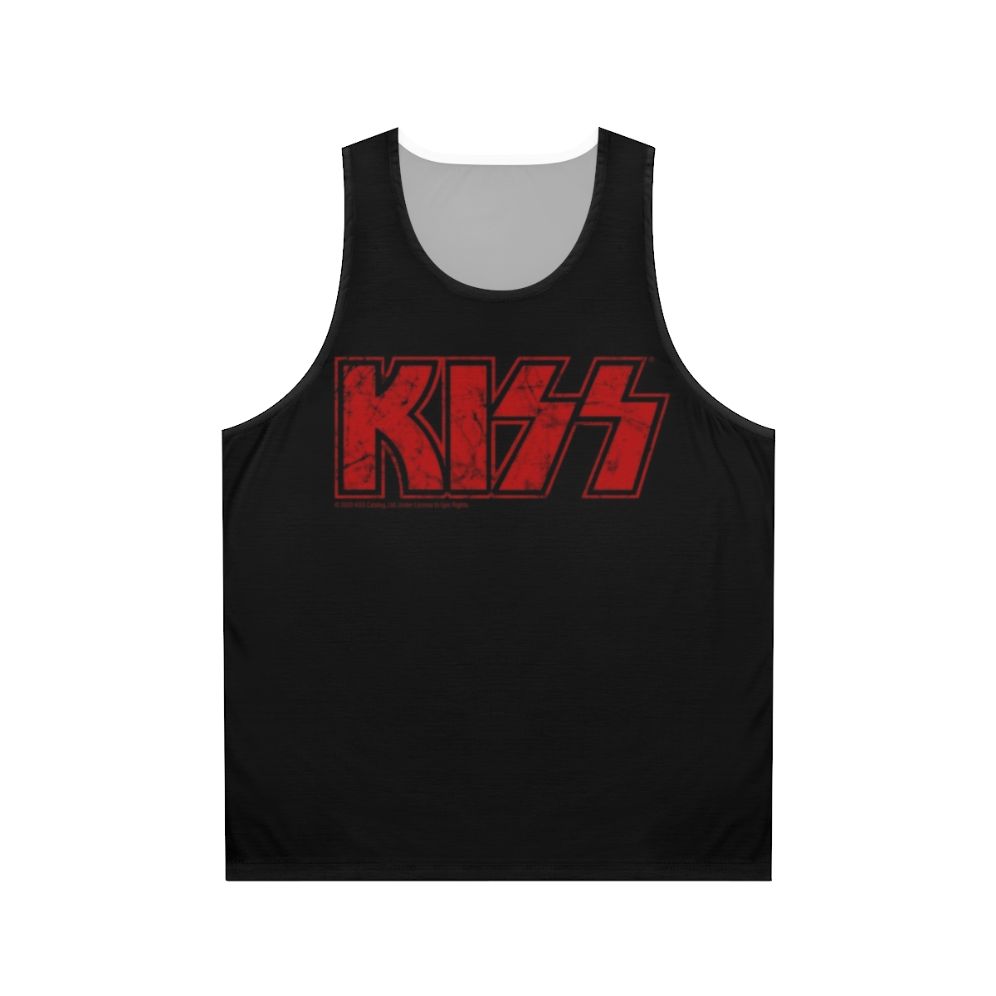 Kiss the band logo unisex tank top