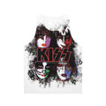 Kiss the Band Members Face Brush Effect Unisex Tank Top