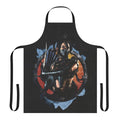 Kitana-inspired apron featuring a grunge portrait of the Mortal Kombat fighter