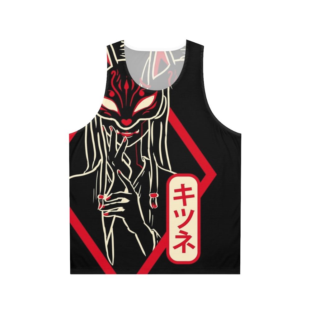 Kitsune red fox unisex tank top