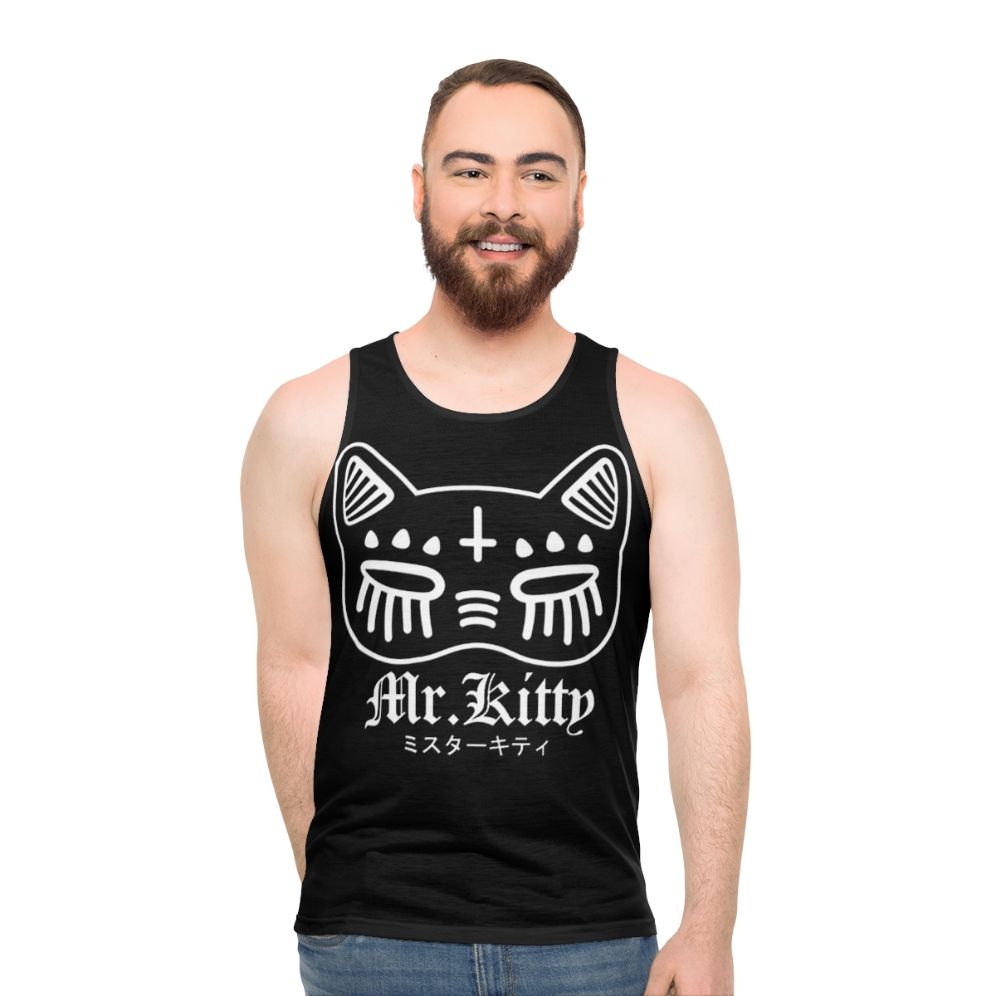 Kitty Unisex Tank Top with Music and Electronic Design