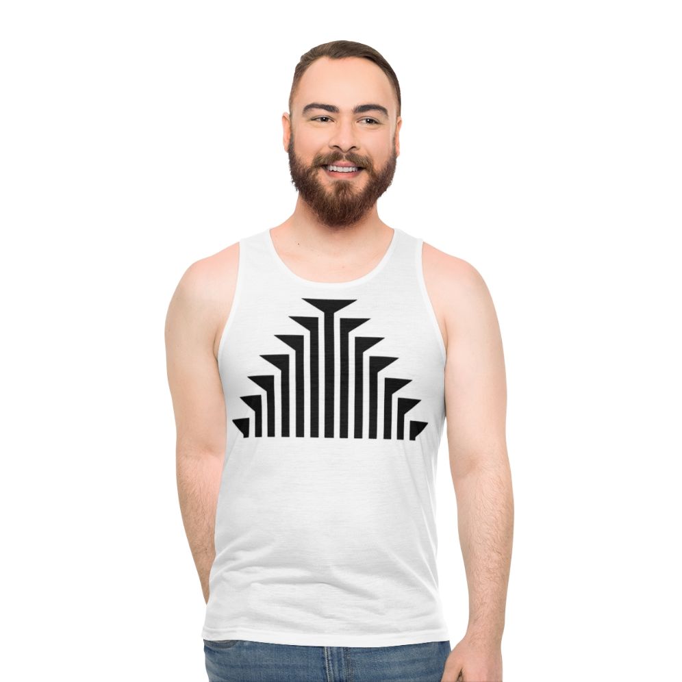 Klamath tribes inspired unisex black tank top