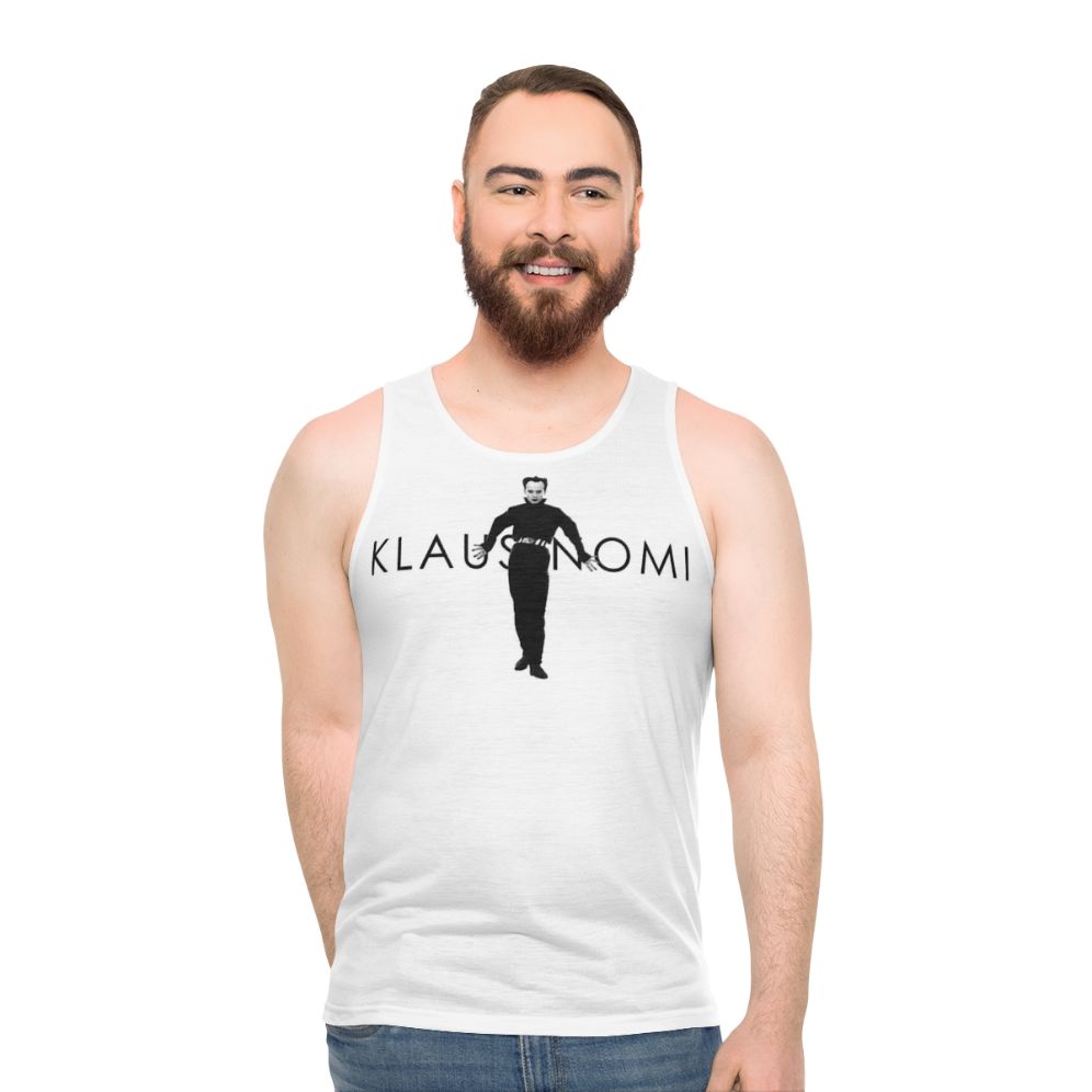 Klaus Nomi Unisex 1970s Glam Rock Tank Top