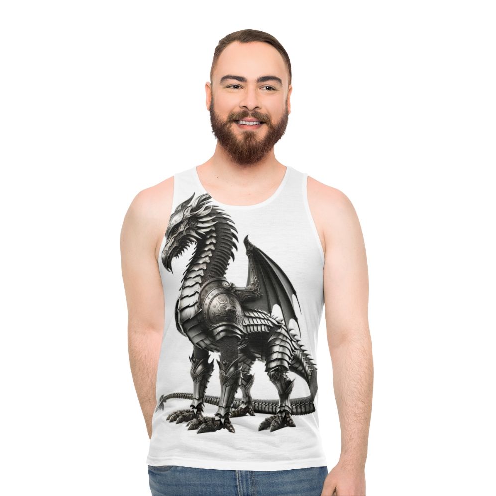 Knight Dragon Unisex Tank Top