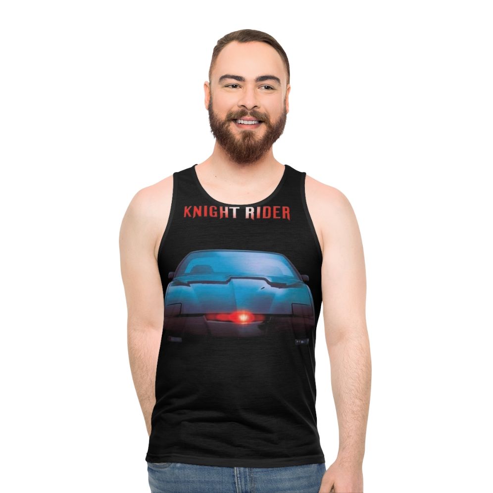 Knight Rider Unisex Tank Top with Retro Car Graphics