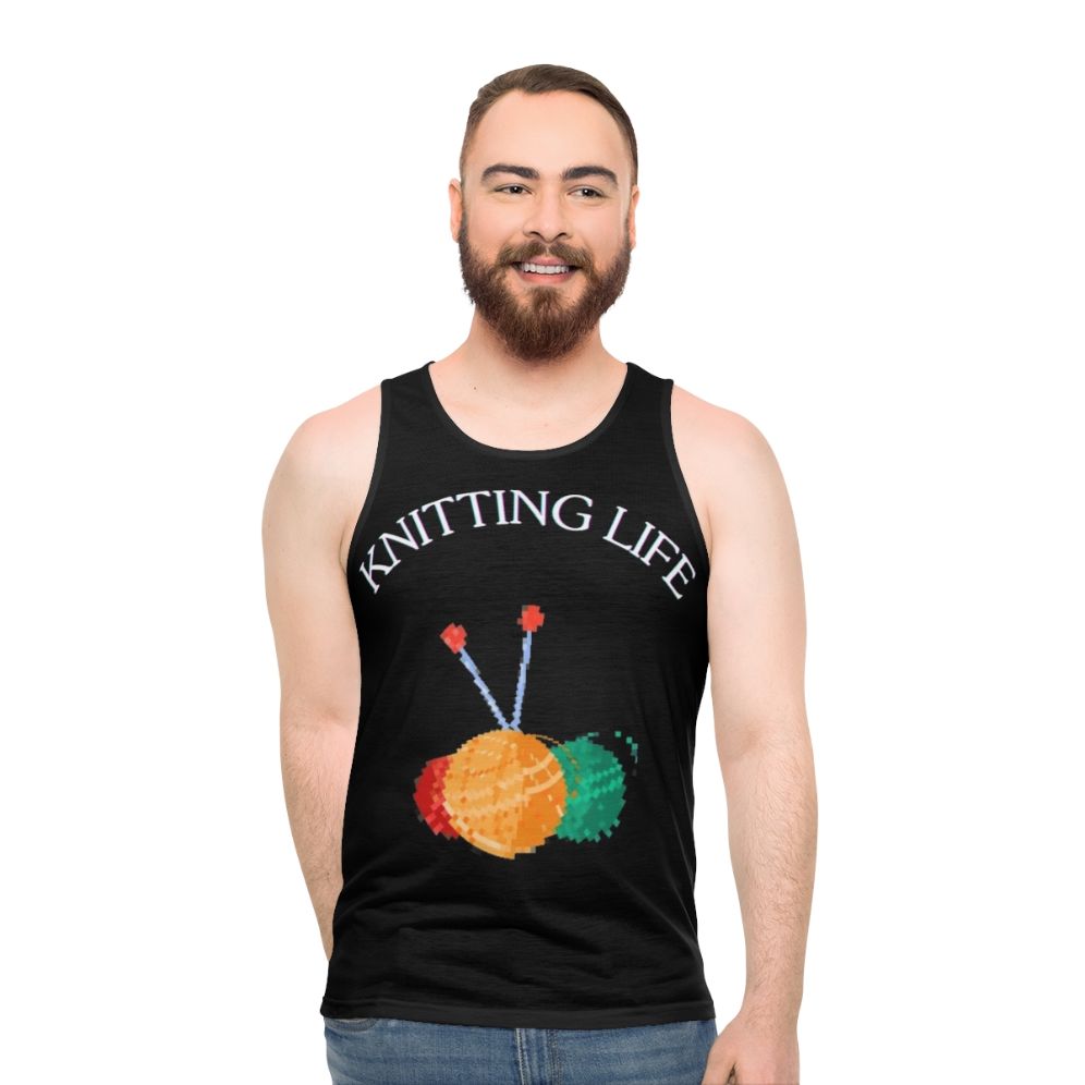 Knitted unisex tank top