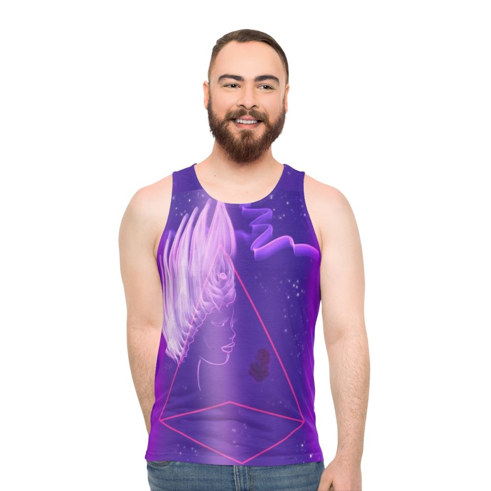 Unisex tank top with "Know Thyself" design for spiritual growth and self-awareness