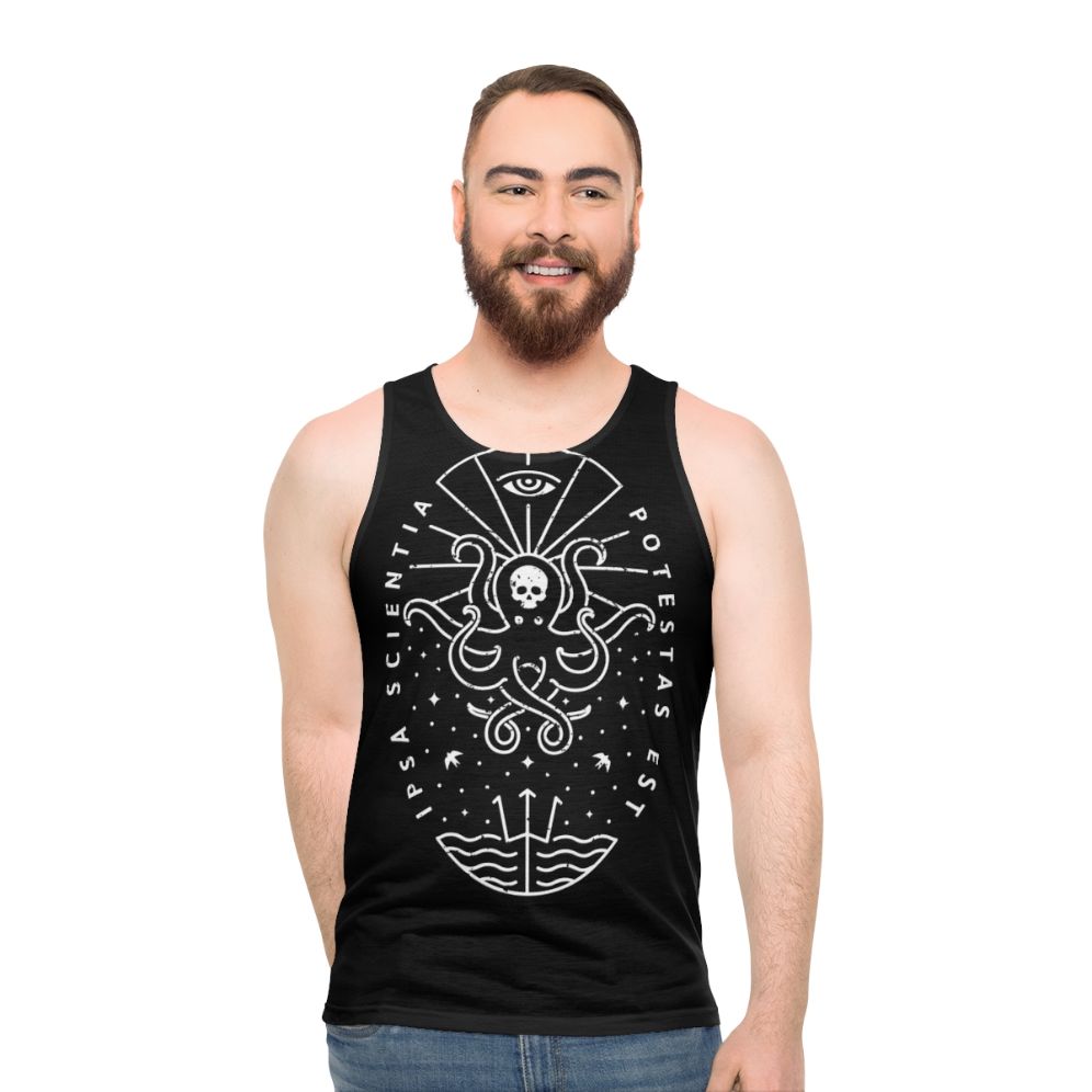 Knowledge Skull Unisex Tank Top