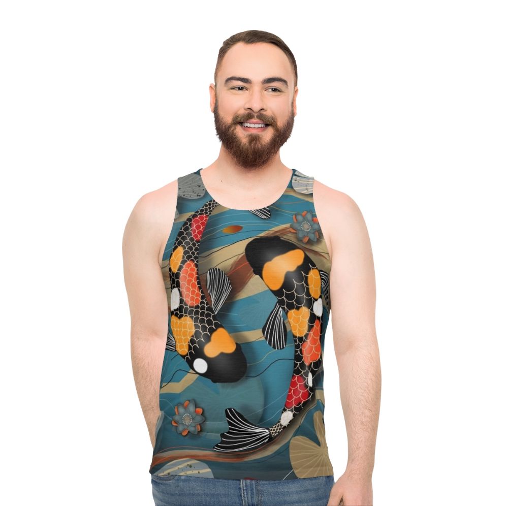 Koi Fish Unisex Tank Top