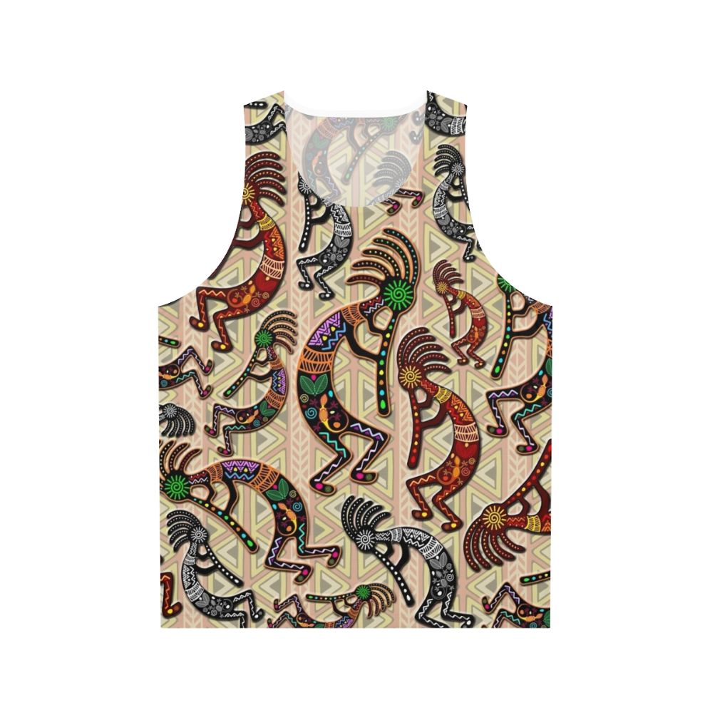 Kokopelli tribal pattern unisex tank top