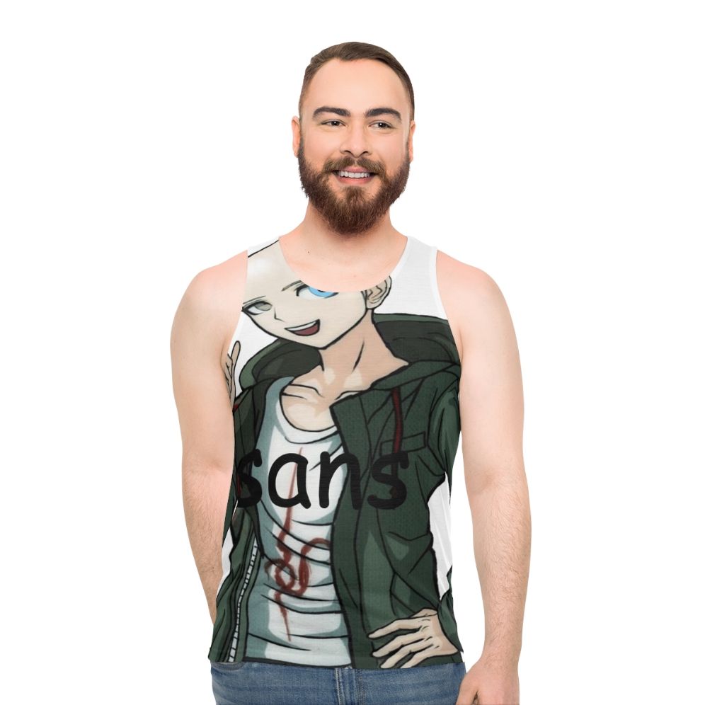 Komaeda x Sans Unisex Anime Gaming Tank Top