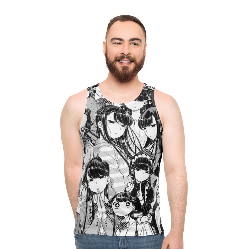 Komi the Silent Goddess Unisex Tank Top