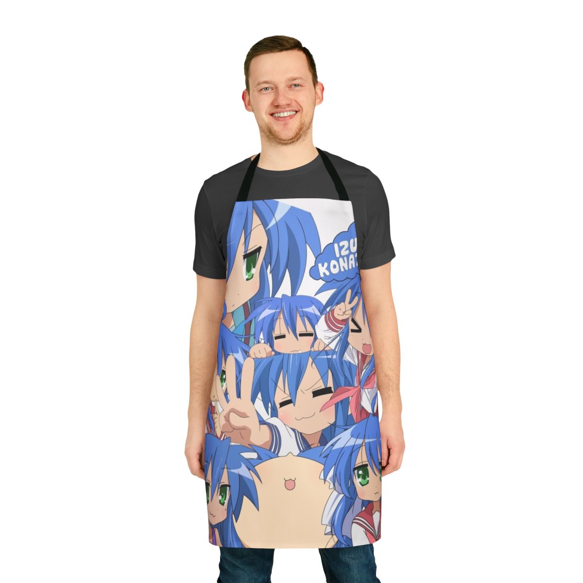 Apron featuring an illustration of Konata Izumi from the anime series Lucky Star