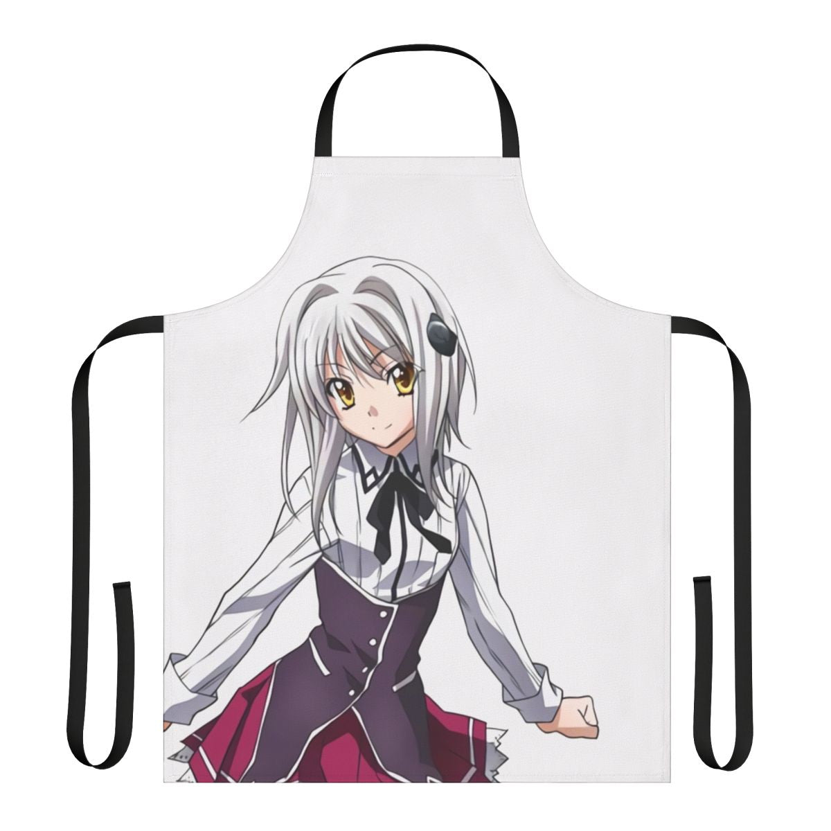 Koneko-inspired apron with an anime-style design, perfect for the kitchen