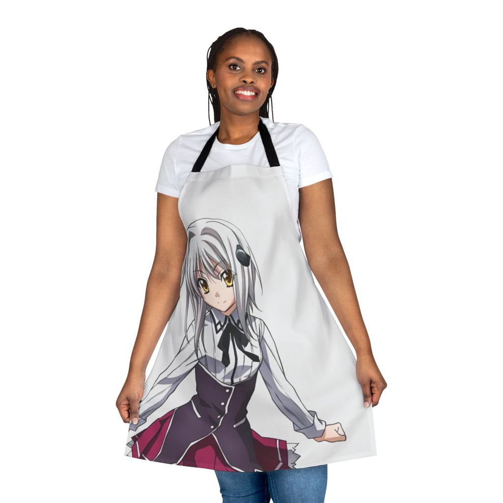 Koneko-inspired apron with an anime-style design, perfect for the kitchen
