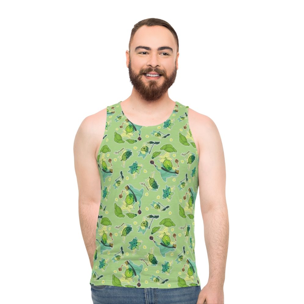 Korok pattern unisex tank top from The Legend of Zelda