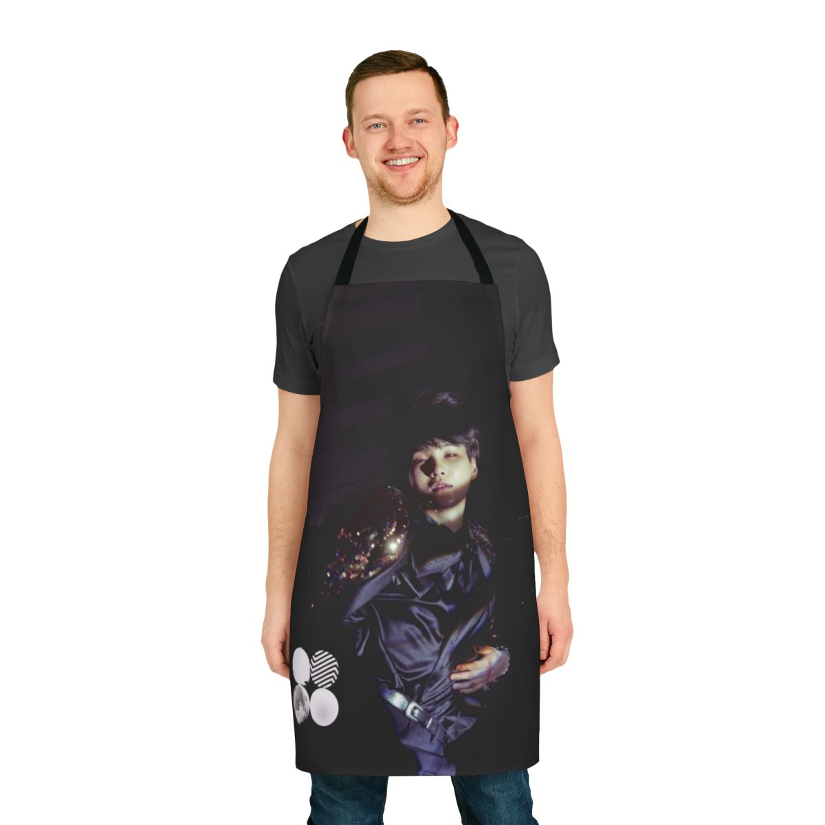 Kpop inspired apron featuring Suga's 'Wings' design from the BTS music video