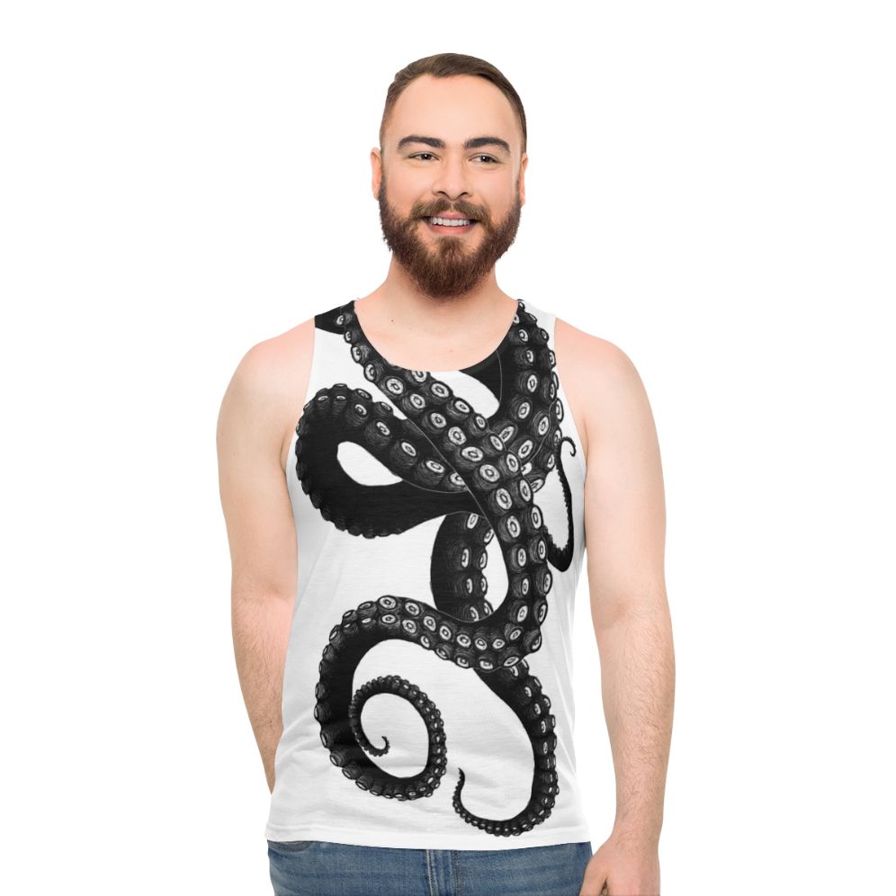Spooky Kraken tentacle unisex tank top
