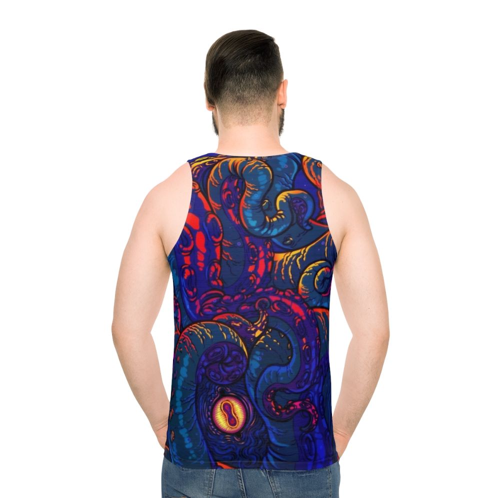 Kraken unisex tank top with colorful tentacle design