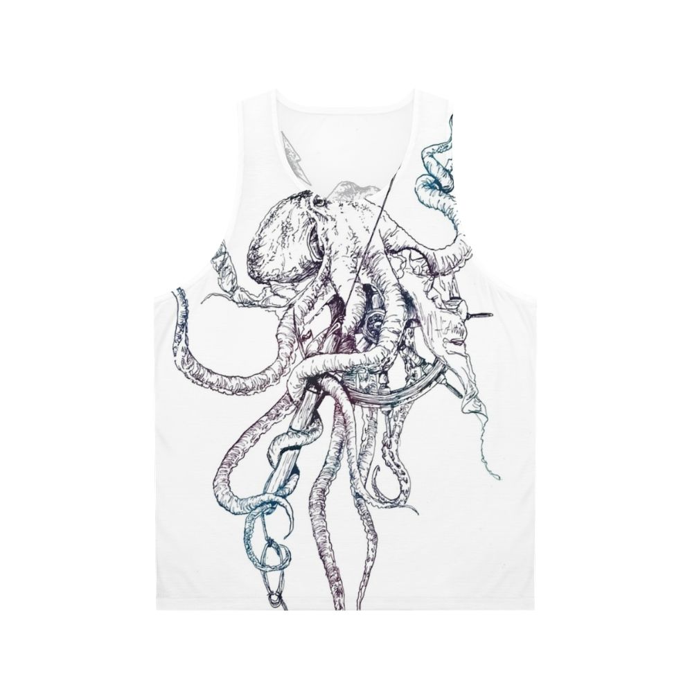 Kraken Unisex Tank Top with Nautical Design