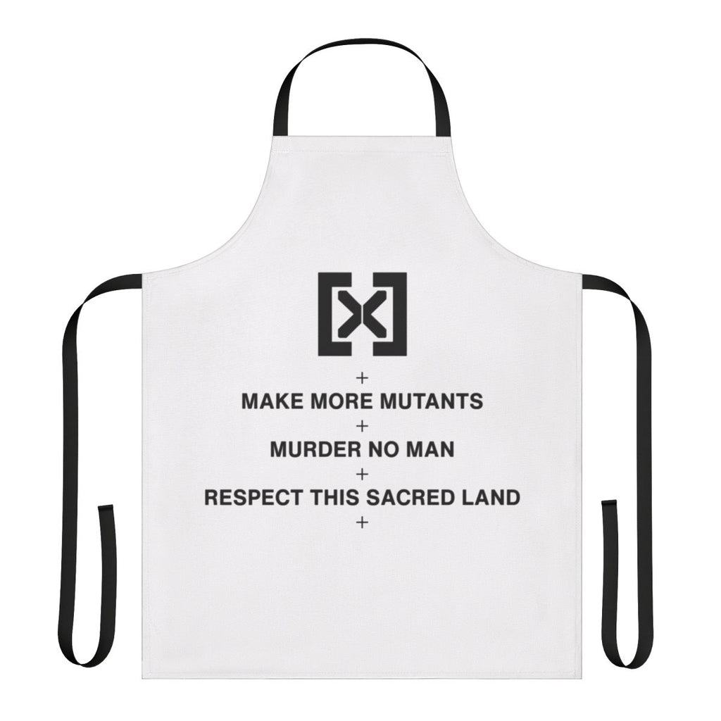 Krakoan mutant superhero apron featuring characters from Marvel's X-Men