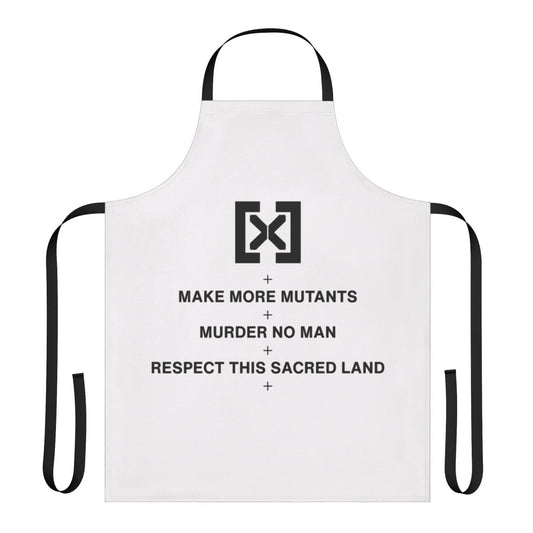 Krakoan mutant superhero apron featuring characters from Marvel's X-Men