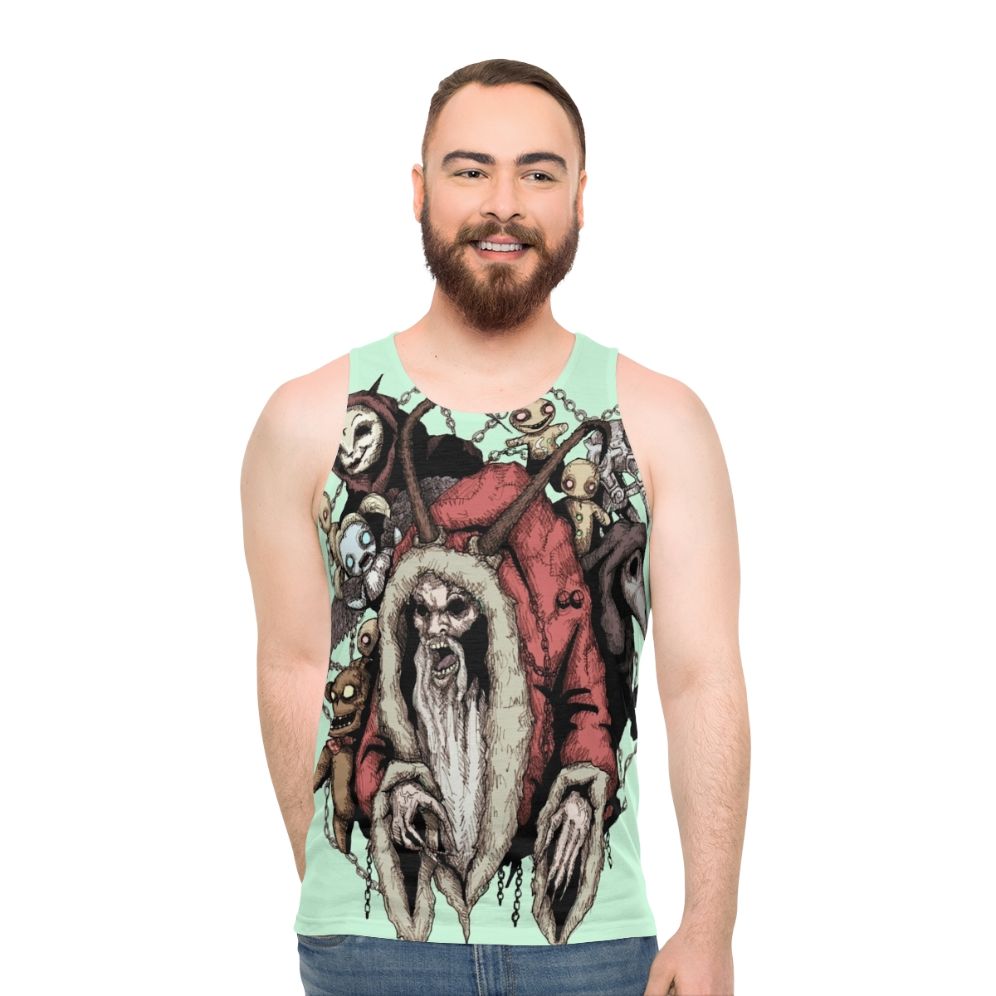 Krampus Christmas Horror Gothic Unisex Tank Top
