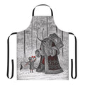 Krampus Holiday Apron featuring the mythical Krampus creature