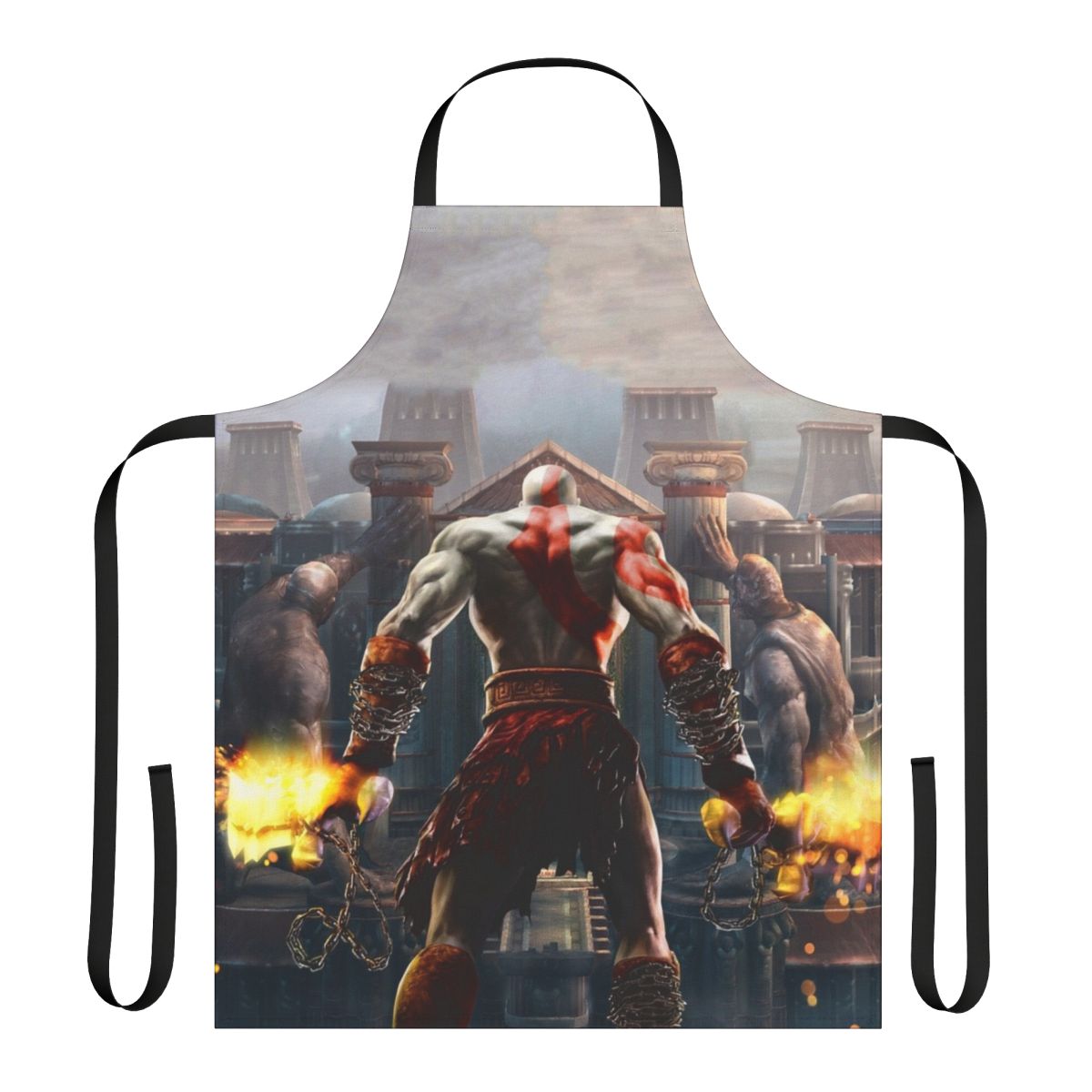 Stylish Kratos-inspired apron for God of War fans and home cooks