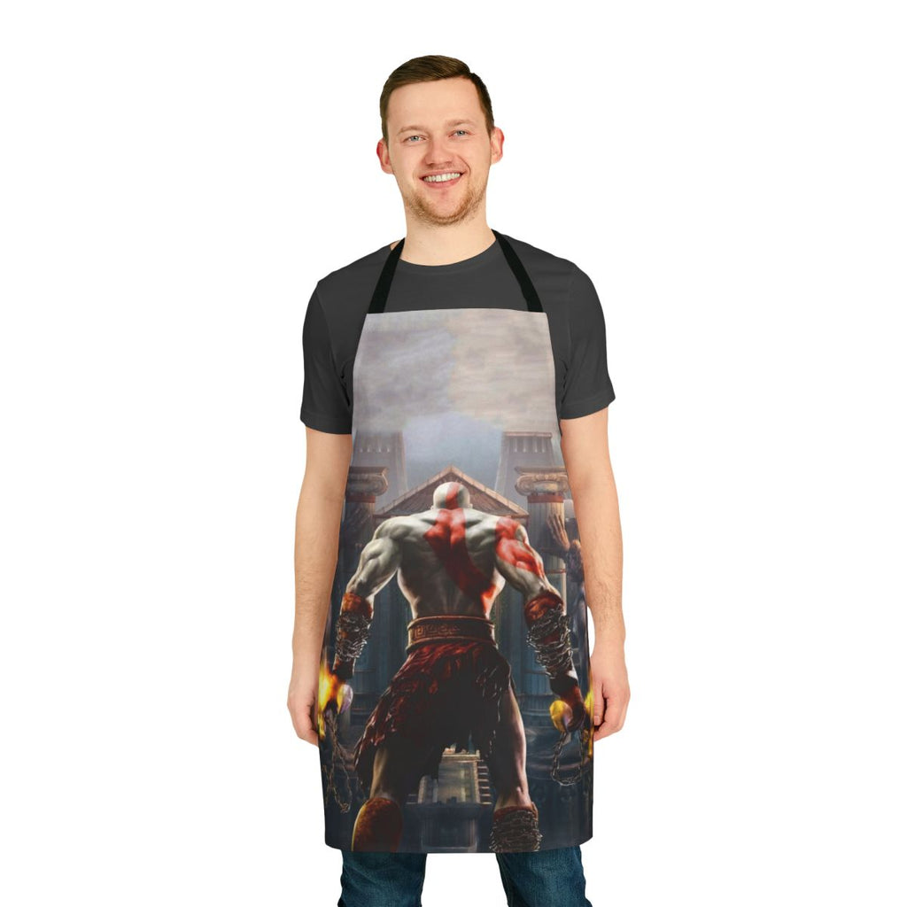 Stylish Kratos-inspired apron for God of War fans and home cooks