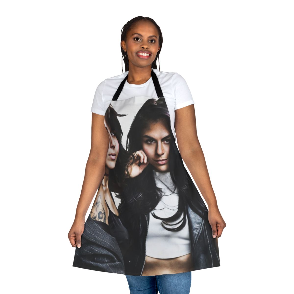 Krewella-inspired apron with electronic music design