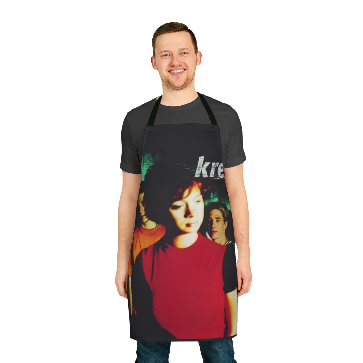 Krezip Dutch Pop Band Album Cover Design Printed on High-Quality Apron