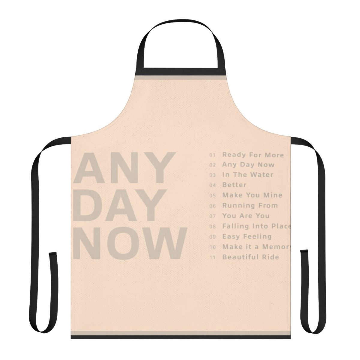 Krezip inspired apron featuring the band's logo and album artwork