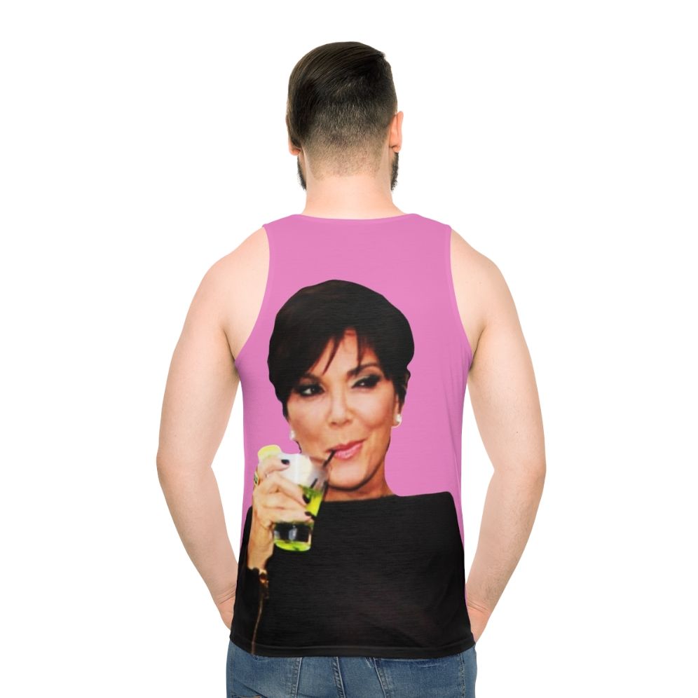 Kris Jenner Unisex Tank Top with Kardashian Family Collage Design