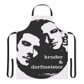 Kruder Dorfmeister inspired apron with electronic music and DJ motifs
