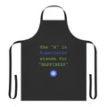 Kubernetes inspired apron with "The H in Kubernetes Stands for Happiness" design