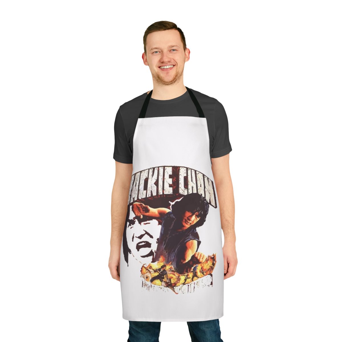 Apron featuring Jackie Chan in a young kung fu master role