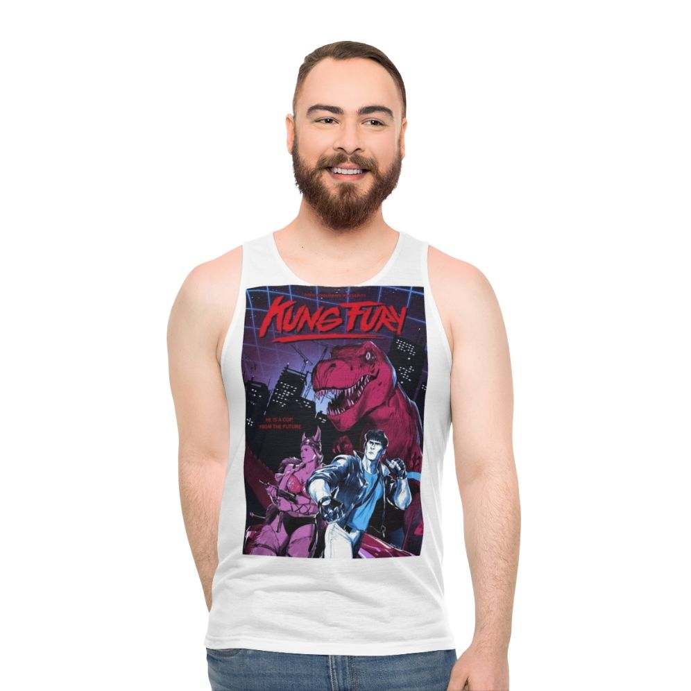 Kung Fury 80s Retro Vaporwave Synthwave Unisex Tank Top