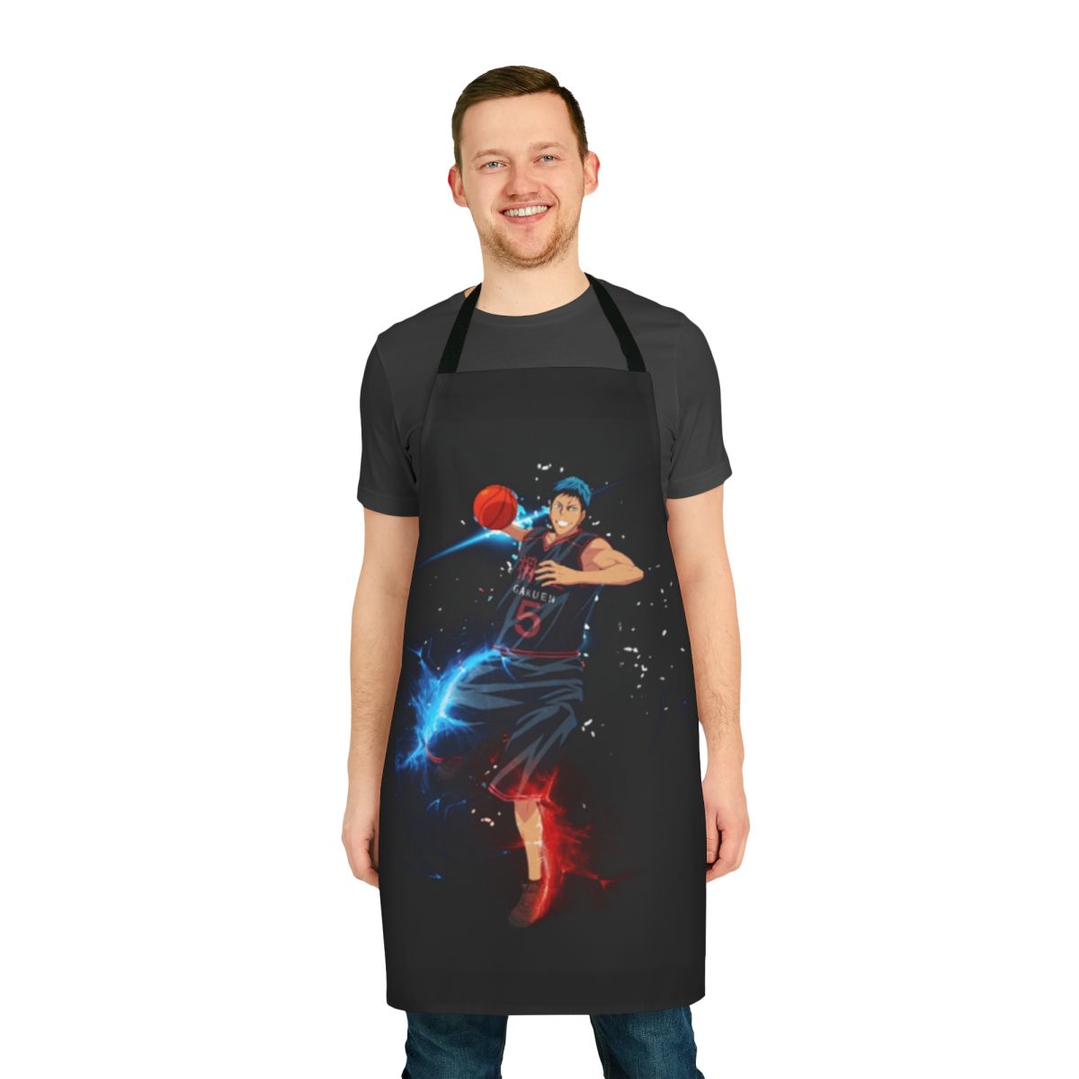Daiki Aomine Apron Featuring the Basketball Star from Kuroko's Basketball Anime