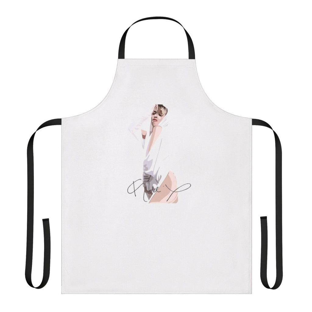 Kylie Minogue Inspired Apron with Retro TV Show Imagery