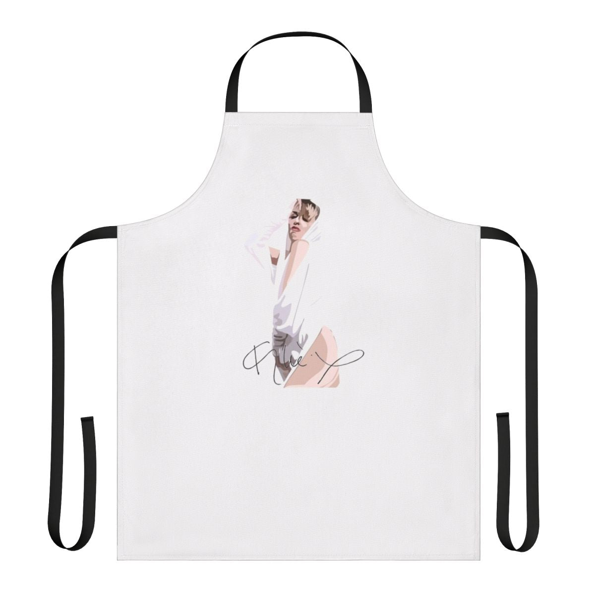 Kylie Minogue Inspired Apron with Retro TV Show Imagery